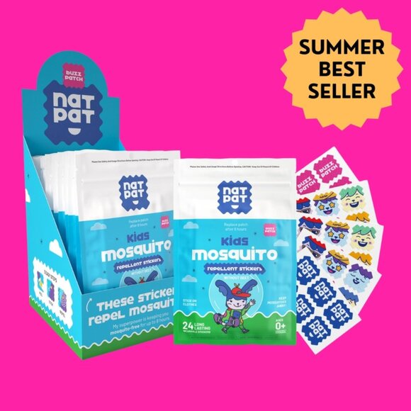 NATPAT Buzzpatch - Mosquito & Insect Repellent Stickers - Picture 1 of 6